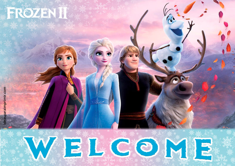 Frozen 2 Welcome Sign Poster