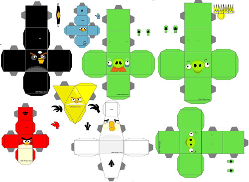 Angry Birds para imprimir. Click Aquí