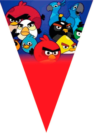 Angry Birds | Banderines para imprimir gratis
