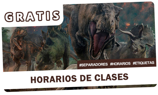 Horarios de clases de Dinosaurios