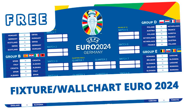 EURO 2024 Fixture: Download and Print for Free in PDF [English]