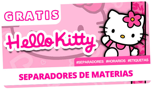 separadores de Hello Kitty