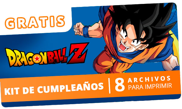 KIT de cumpleaños de DRAGON BALL (Goku y Vegeta) imprimible GRATIS. Incluye +20 invitaciones editables!!