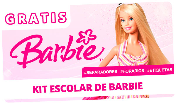 Kit Escolar de Barbie gratis