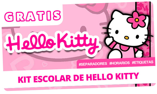 ¡GRATIS! Kit escolar de HELLO KITTY para imprimir