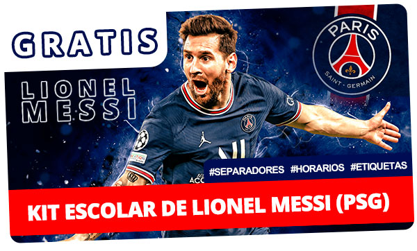 Kit escolar de Messi (PSG)