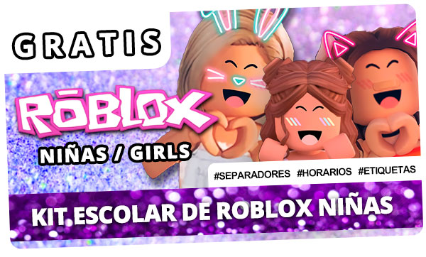 Kit escolar de Roblox Girls Gratis
