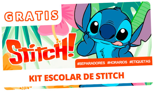 Kit escolar de Stitch