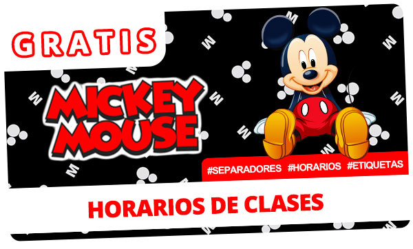 Horarios de clases de Mickey