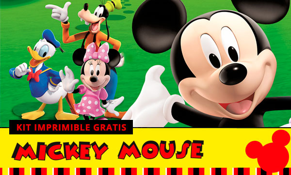 FREE MICKEY MOUSE Birthday party printable kit. +6 professional quality Mickey printables!