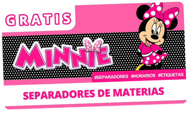 separadores de Minnie Mouse