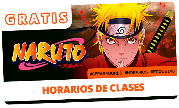 Horarios de clases de Naruto