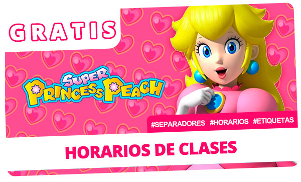 Horarios de clases de Princesa Peach