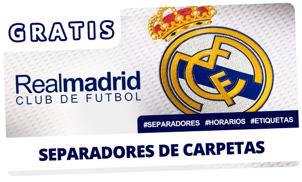 Kit imprimible Separadores Real Madrid