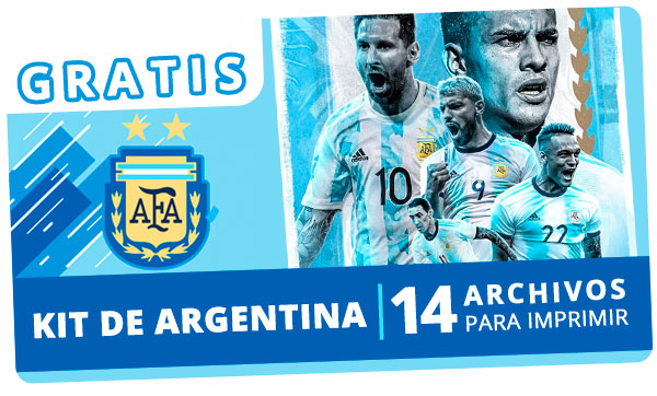 Kit imprimible Selección de Fútbol de Argentina