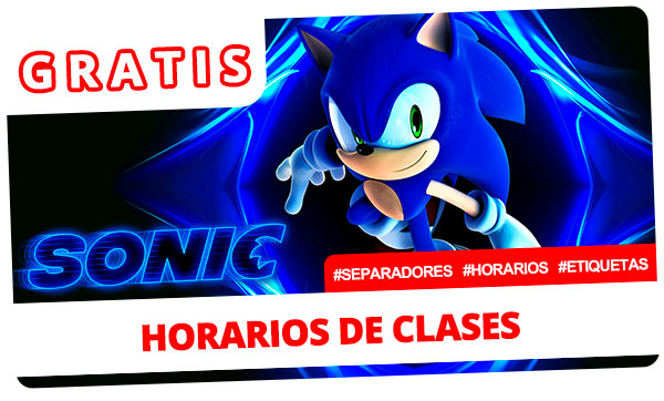 Horarios de clases de Sonic