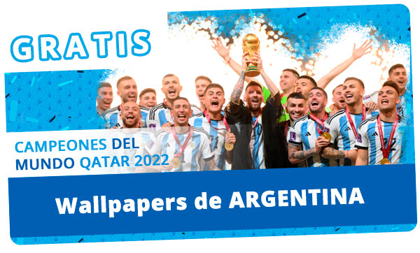 Wallpapers de Argentina Campeón del mundo FIFA World Cup Qatar 2022. Wallpaper de Messi sosteniendo la copa del mundo.
