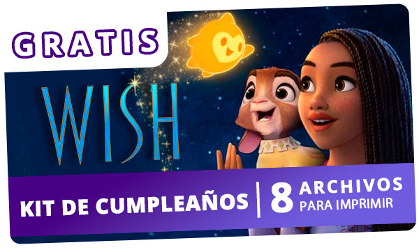 KIT de cumpleaños de WISH (Disney) para imprimir GRATIS. Incluye invitaciones editables!!