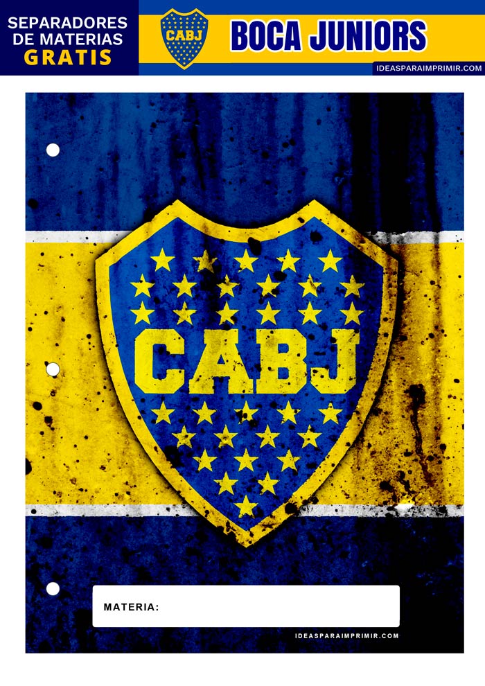 Separador de Materias de Boca Juniors