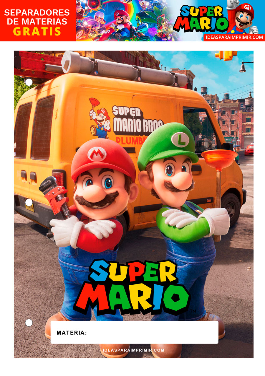 Separador de Materias de Mario Bros