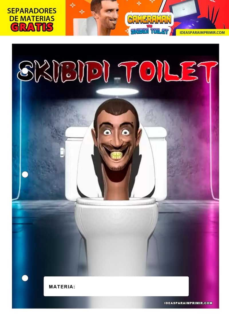 Separador de Materias de Skibidi Toilets