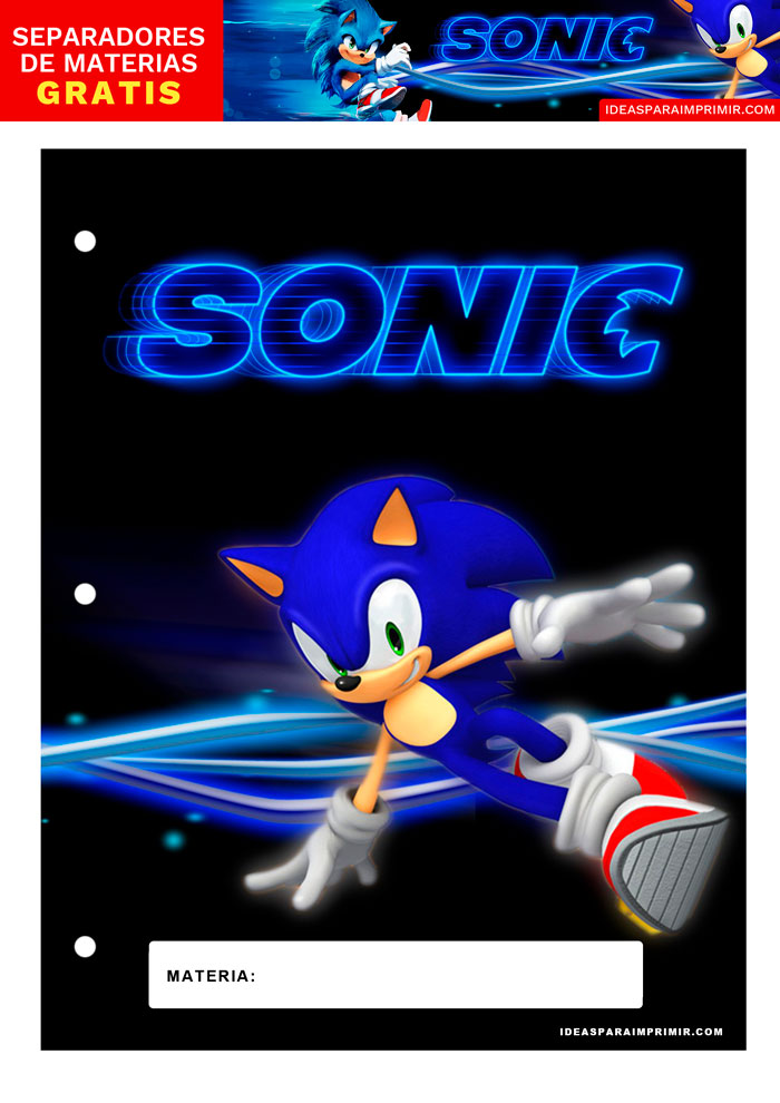 Separador de Materias de Sonic