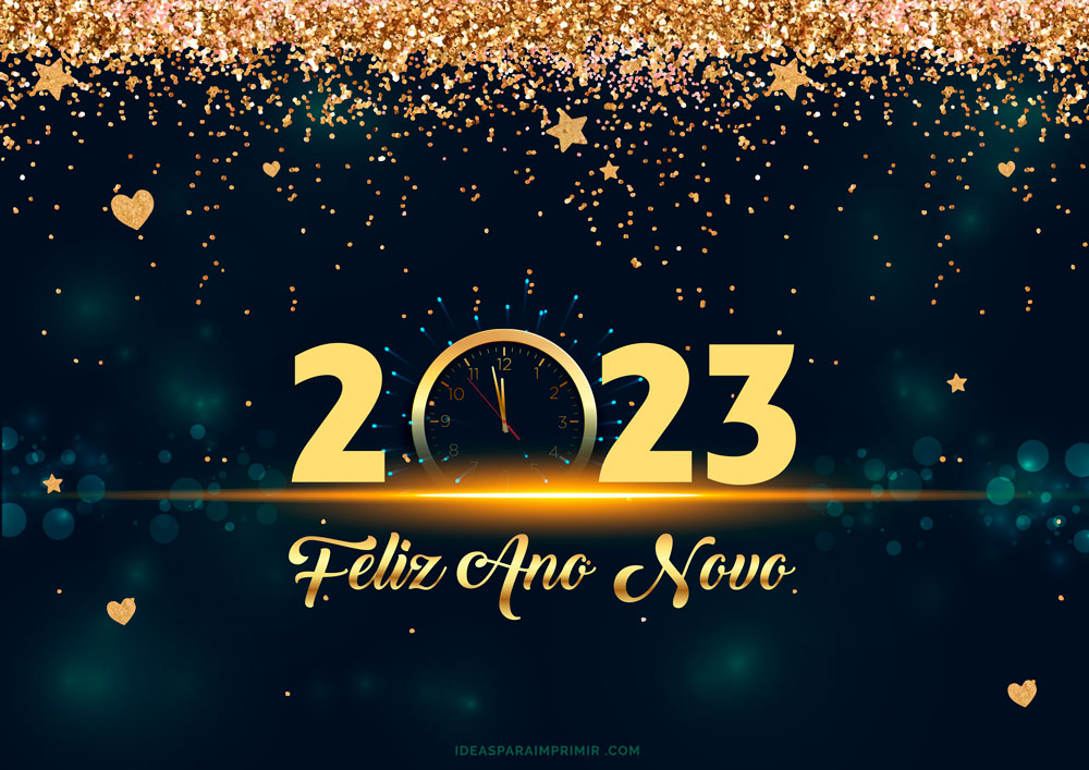 Placa o Poster Feliz Ano Novo