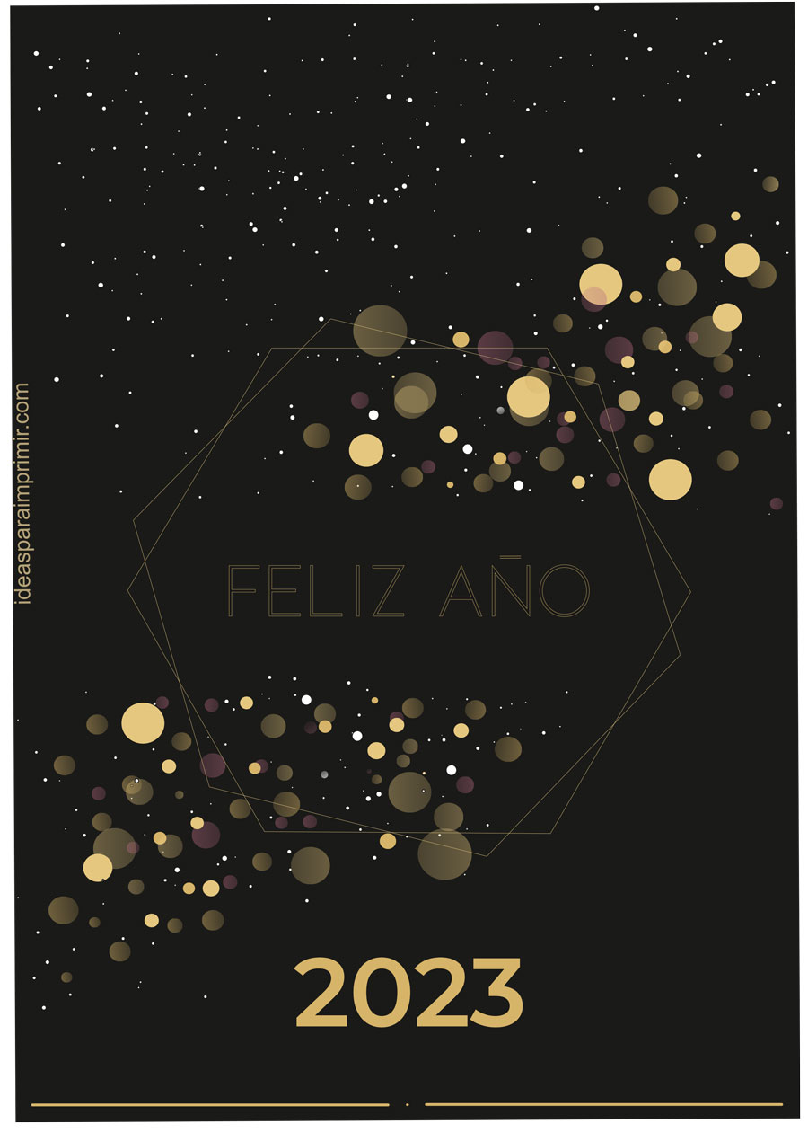 Poster o Cartel Feliz Año 2023