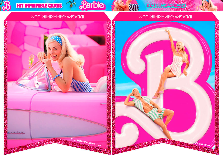 Banderines Barbie Gratis