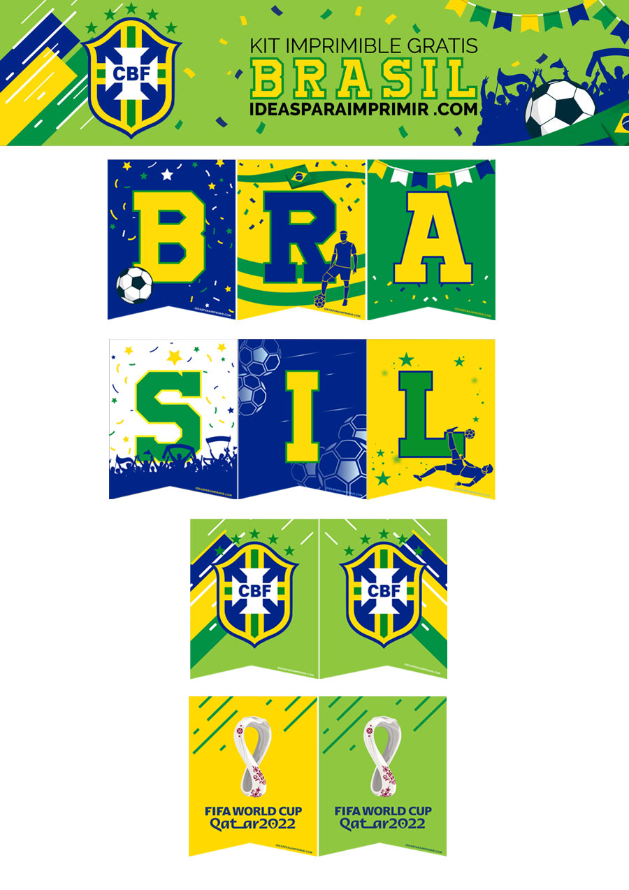 Bandeirolas Seleção Brasileira