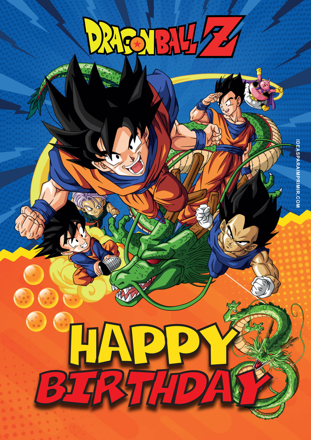 Dragon Ball / Goku | Descargar  GRATIS |  Ideas para imprimir