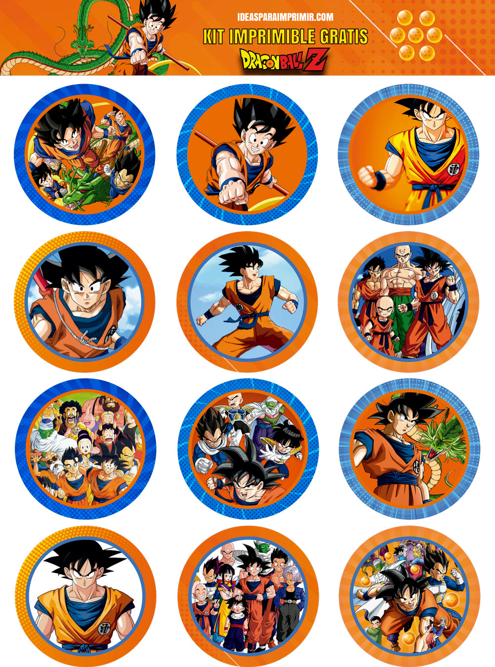 Dragon Ball / Goku | Descargar    GRATIS | Ideas para imprimir