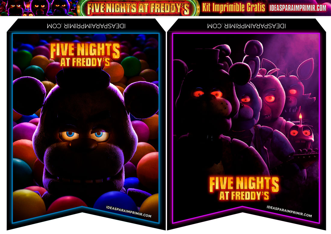 Banderines de Five Nights at Freddy's Gratis