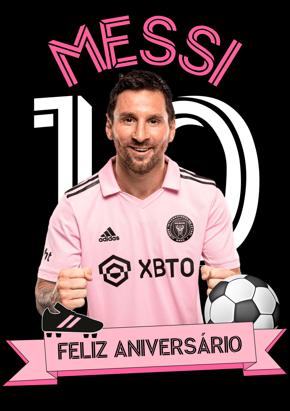 Feliz Aniversário do Messi Inter Miami CF
