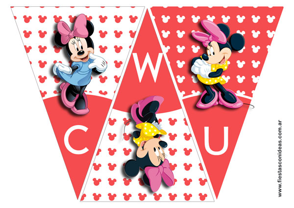 Banderines de Minnie Disney