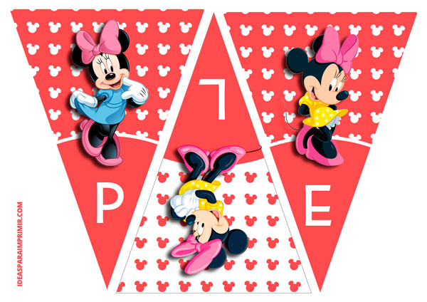 Banderines de Minnie Disney