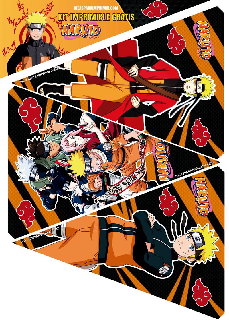 Banderines Naruto Gratis