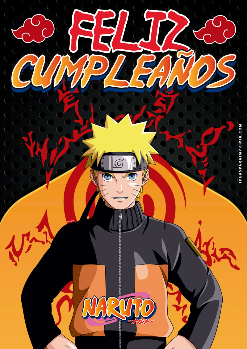 Poster de Feliz Cumpleaños de Naruto