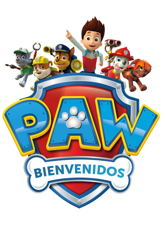 Cartel de bienvenida Paw Patrol