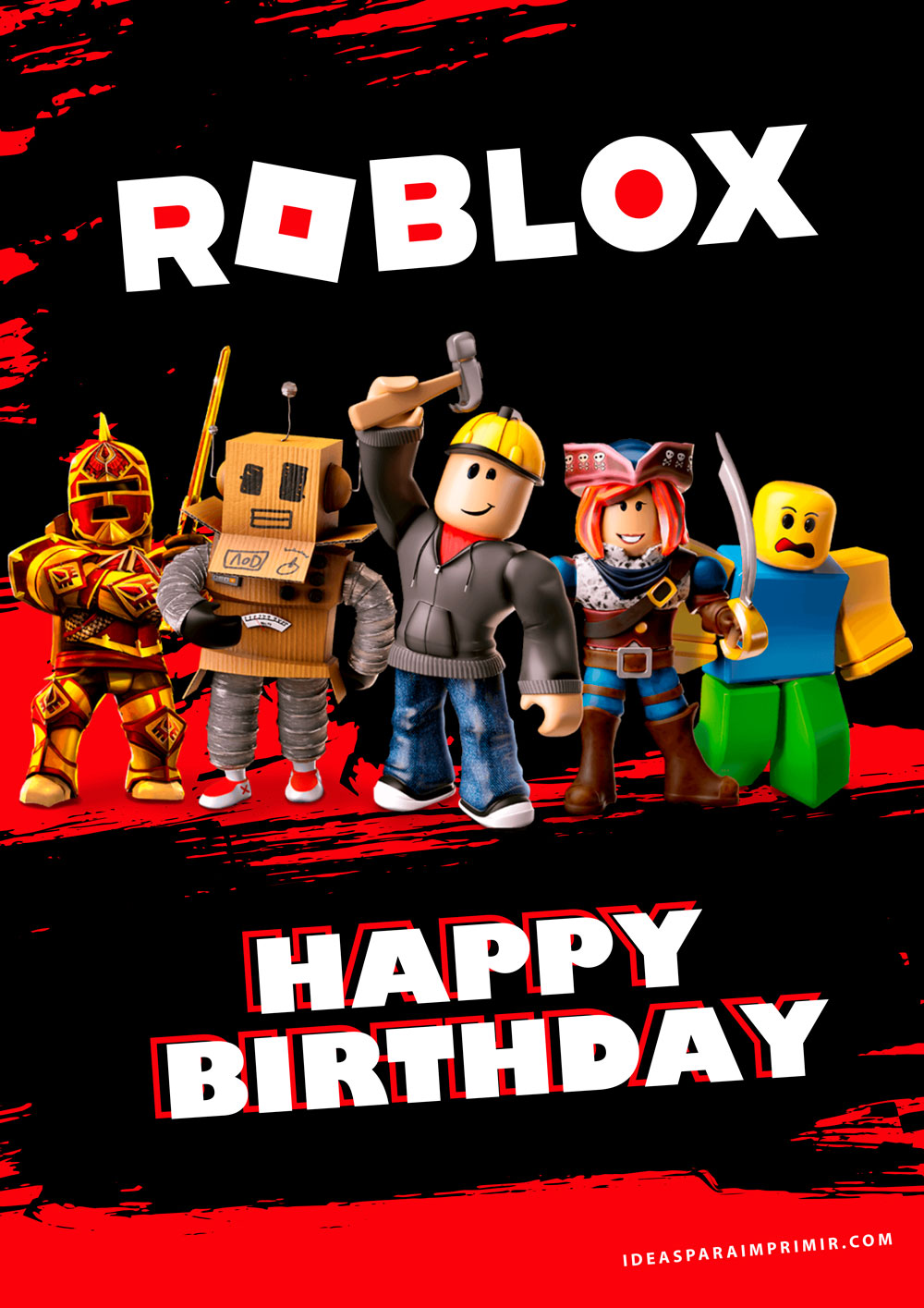 Roblox Happy Birthday Poster