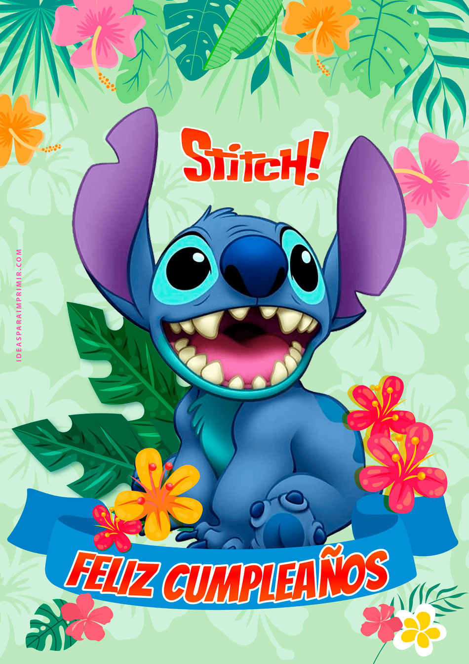 Poster de Feliz Cumpleaños de Stitch