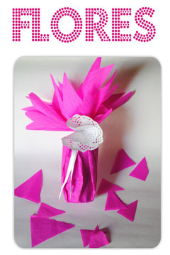 Manualidad - Souvenir Flor de papel