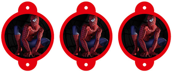 Sorbetes y pajitas personalizadas de Spiderman