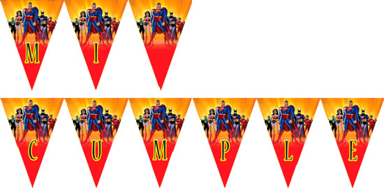 Superheroes Banderines